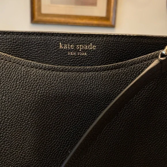 Kate Spade Black Pebbled Leather Crossbody Bag - Picture 2 of 7